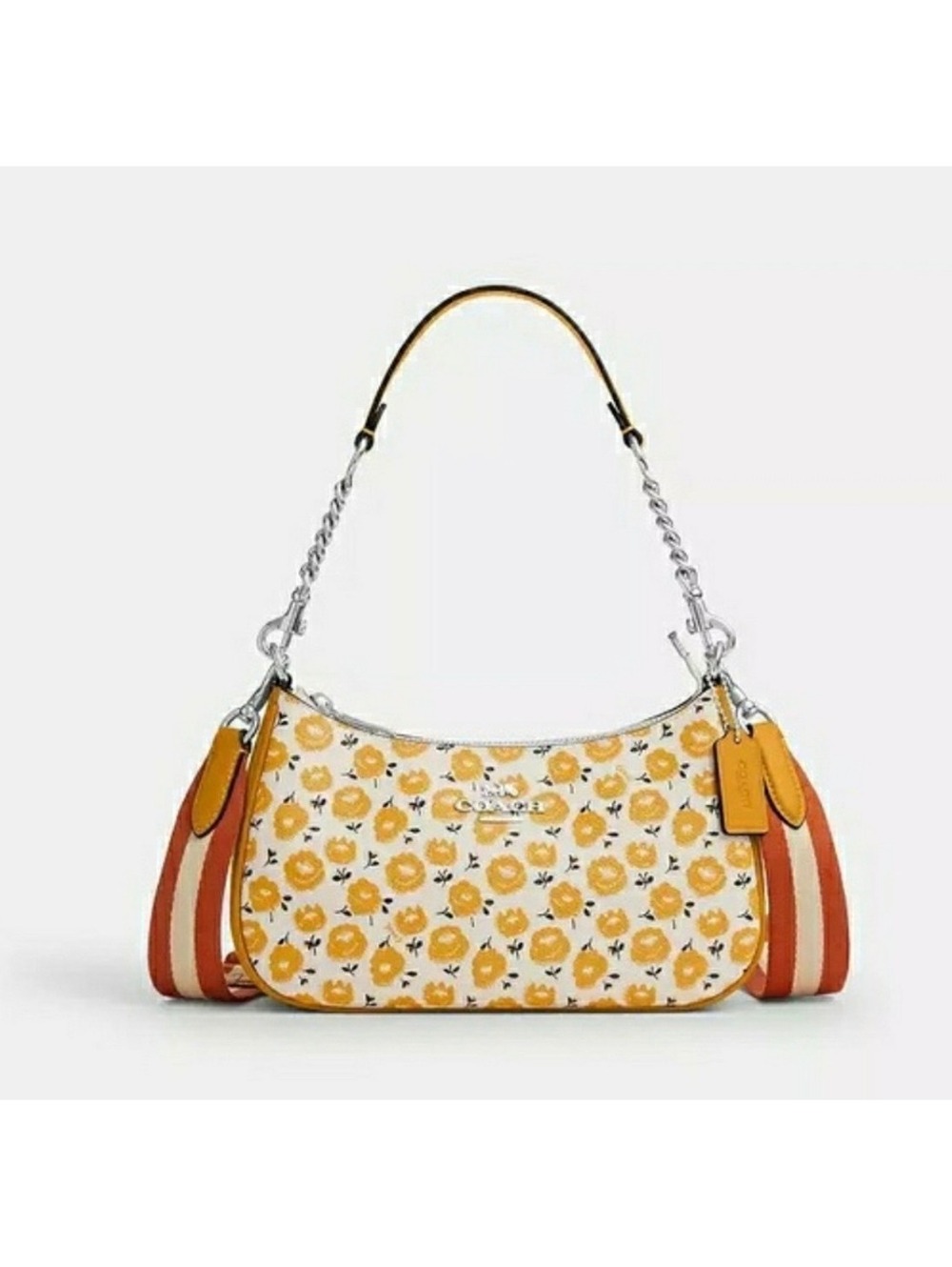 Coach TERI SHOULDER BAG WITH FLORAL PRINT